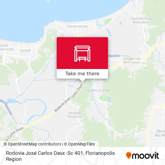 Rodovia José Carlos Daux -Sc 401 map