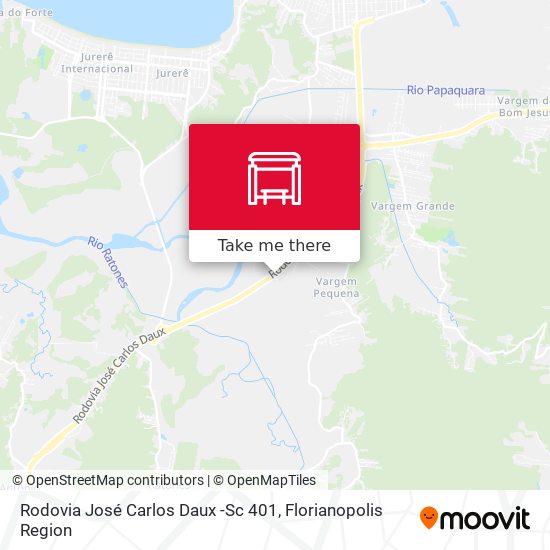 Rodovia José Carlos Daux -Sc 401 map
