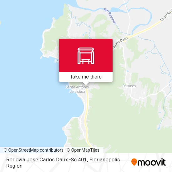 Rodovia José Carlos Daux -Sc 401 map