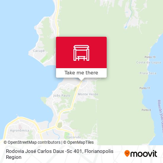 Rodovia José Carlos Daux -Sc 401 map