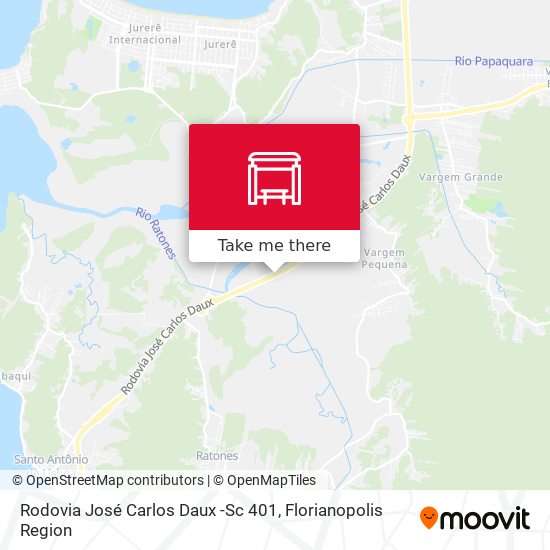 Rodovia José Carlos Daux -Sc 401 map