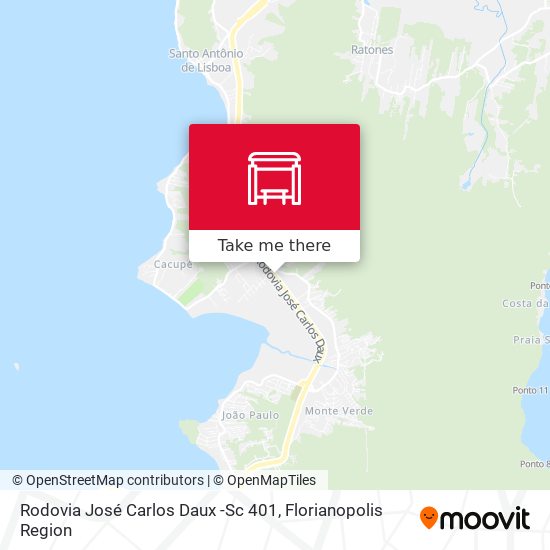 Rodovia José Carlos Daux -Sc 401 map