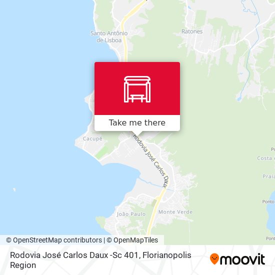 Rodovia José Carlos Daux -Sc 401 map