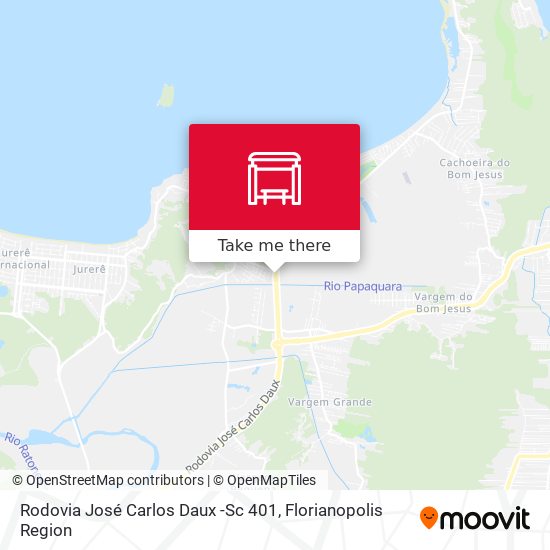 Rodovia José Carlos Daux -Sc 401 map