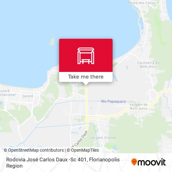 Rodovia José Carlos Daux -Sc 401 map