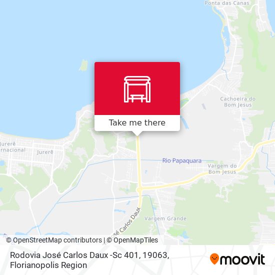 Mapa Rodovia José Carlos Daux -Sc 401, 19063