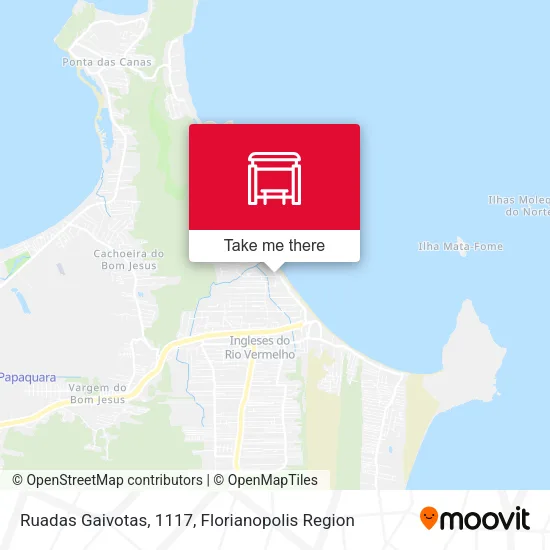 Ruadas Gaivotas, 1117 map