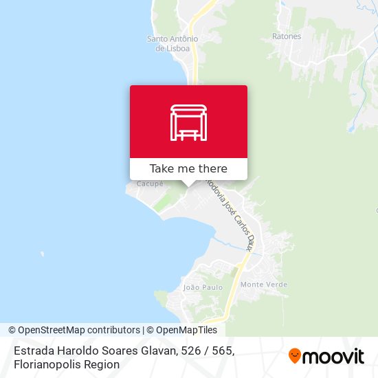Estrada Haroldo Soares Glavan, 526 / 565 map