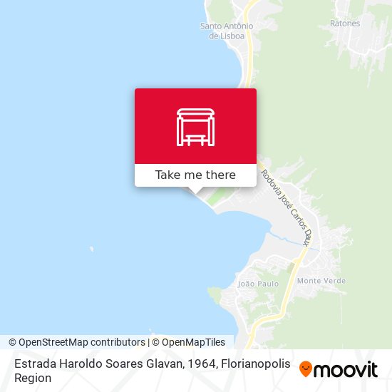 Estrada Haroldo Soares Glavan, 1964 map