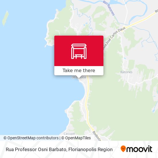 Mapa Rua Professor Osni Barbato