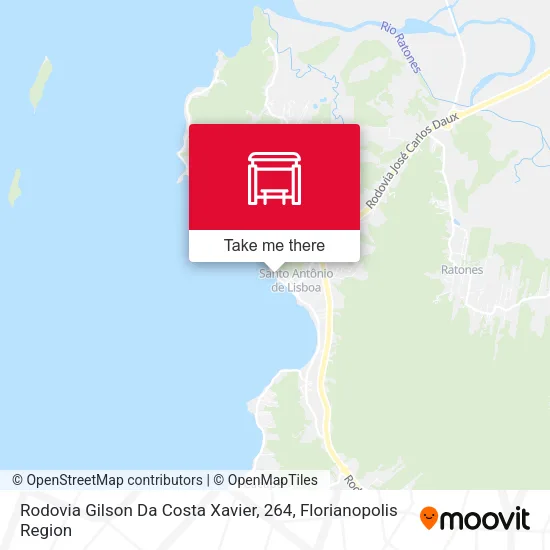 Rodovia Gilson Da Costa Xavier, 264 map
