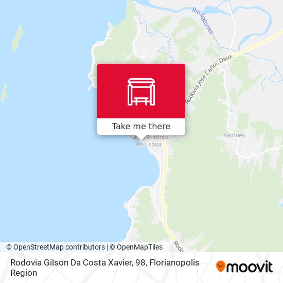 Rodovia Gilson Da Costa Xavier, 98 map