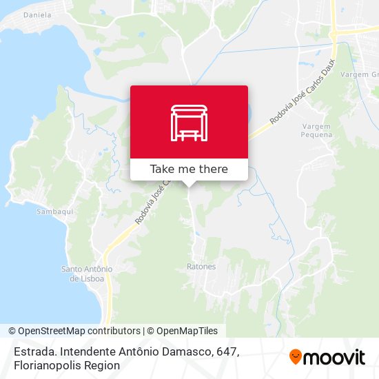 Estrada. Intendente Antônio Damasco, 647 map