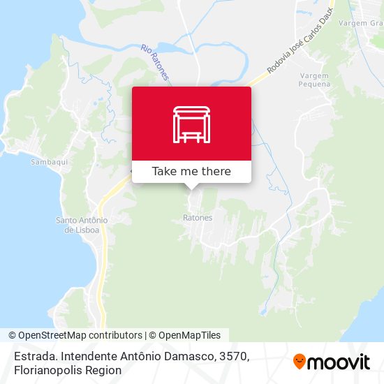 Estrada. Intendente Antônio Damasco, 3570 map