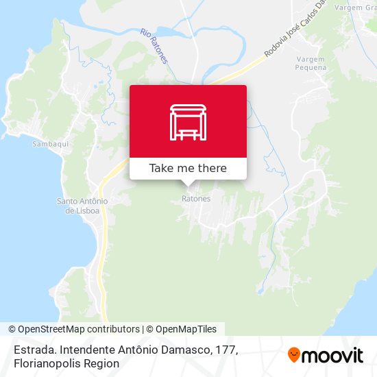 Estrada. Intendente Antônio Damasco, 177 map
