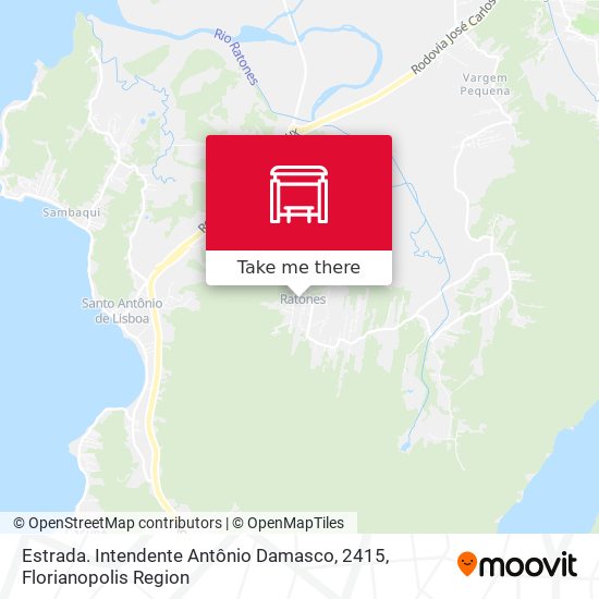 Estrada. Intendente Antônio Damasco, 2415 map