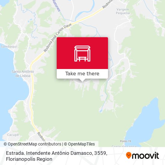 Estrada. Intendente Antônio Damasco, 3559 map