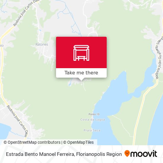 Mapa Estrada Bento Manoel Ferreira