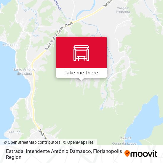 Estrada. Intendente Antônio Damasco map