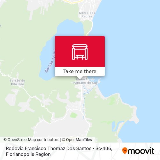 Mapa Rodovia Francisco Thomaz Dos Santos - Sc-406