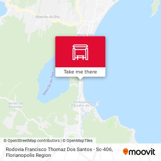 Mapa Rodovia Francisco Thomaz Dos Santos - Sc-406