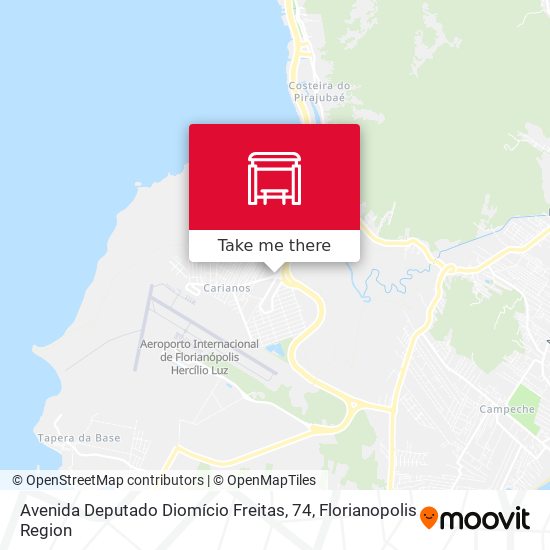Avenida Deputado Diomício Freitas, 74 map