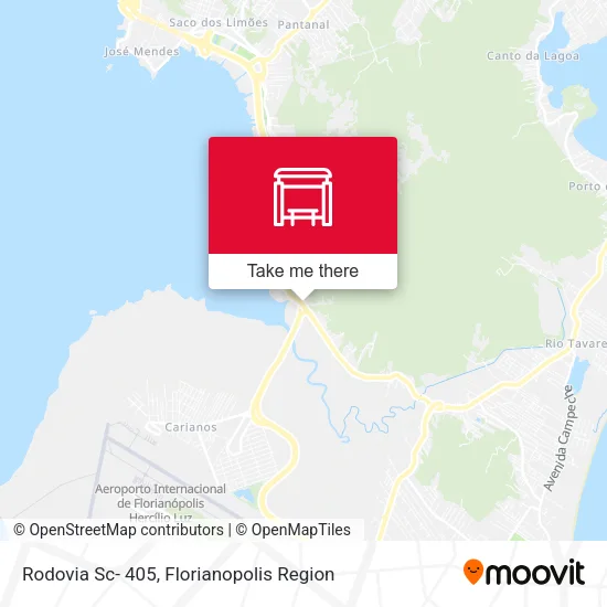 Rodovia Sc- 405 map