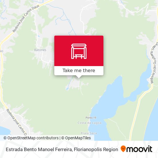 Estrada Bento Manoel Ferreira map