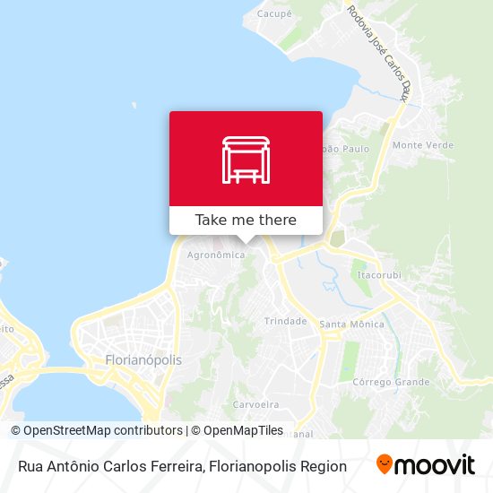 Rua Antônio Carlos Ferreira map