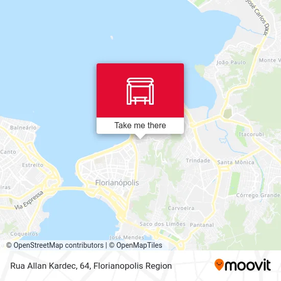 Rua Allan Kardec, 64 map