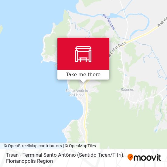 Tisan - Terminal Santo Antônio (Sentido Ticen / Titri) map