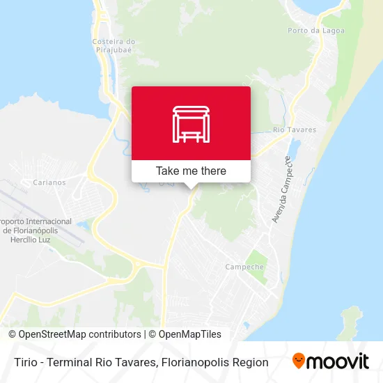Tirio - Terminal Rio Tavares map