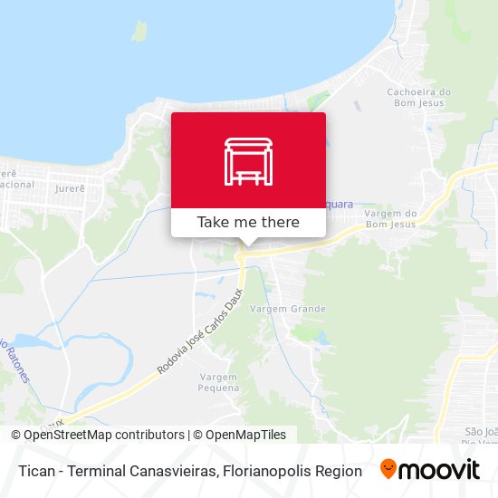 Tican - Terminal Canasvieiras map
