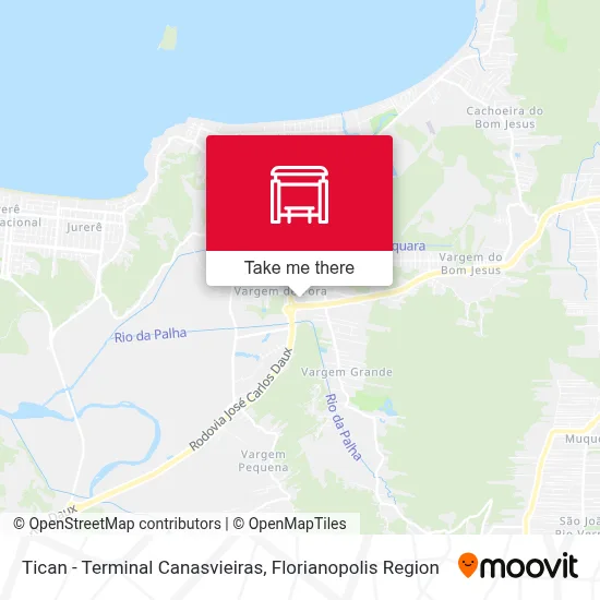 Tican - Terminal Canasvieiras map