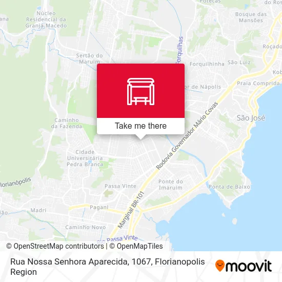 Rua Nossa Senhora Aparecida, 1067 map