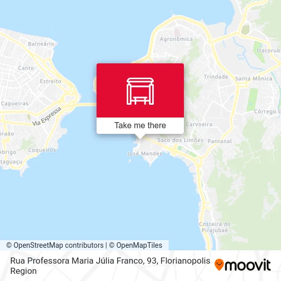 Rua Professora Maria Júlia Franco, 93 map