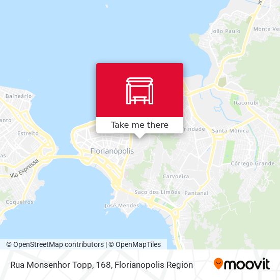 Mapa Rua Monsenhor Topp, 168