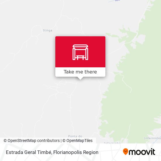 Estrada Geral Timbé map