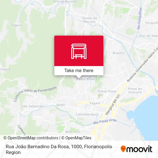 Rua João Bernadino Da Rosa, 1000 map