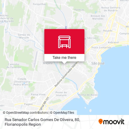 Rua Senador Carlos Gomes De Oliveira, 80 map