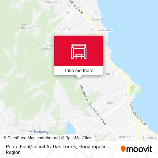 Ponto Final / Inicial Av Das Torres map