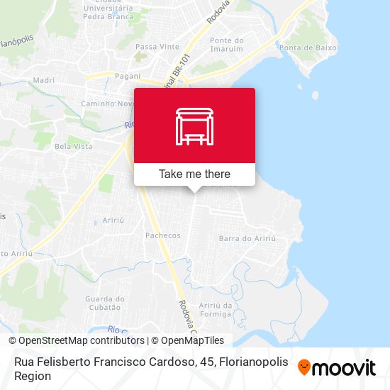 Mapa Rua Felisberto Francisco Cardoso, 45