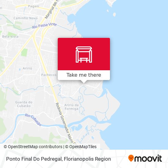 Ponto Final Do Pedregal map