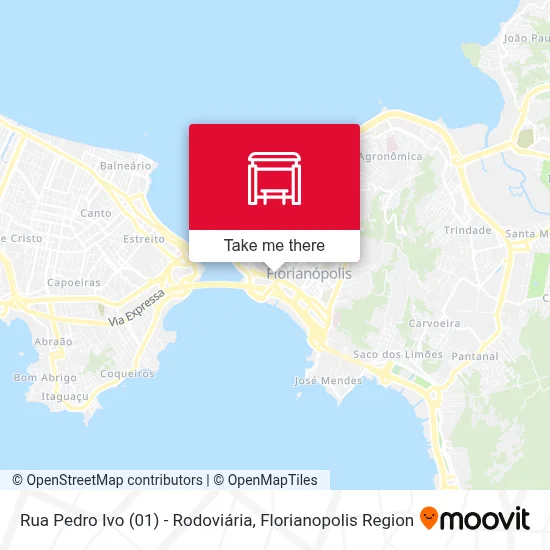 Rua Pedro Ivo (01) - Rodoviária map