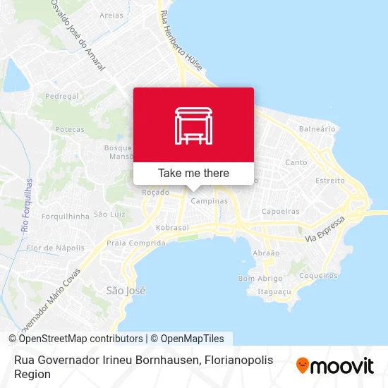 Rua Governador Irineu Bornhausen map