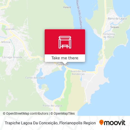 Mapa Trapiche Lagoa Da Conceição