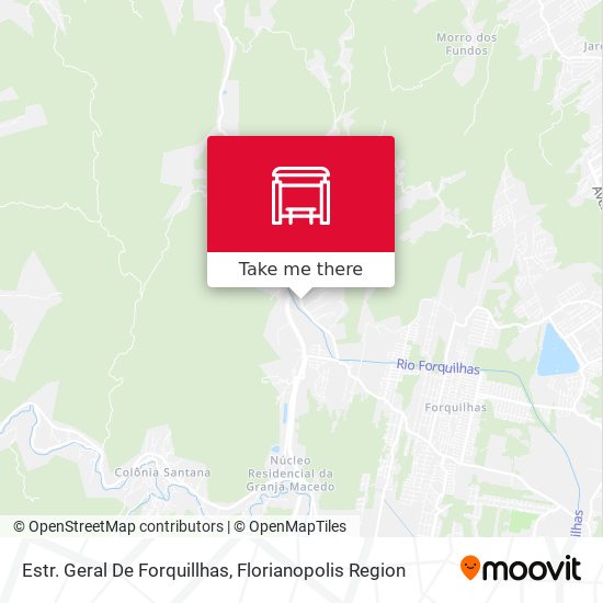 Estr. Geral De Forquillhas map