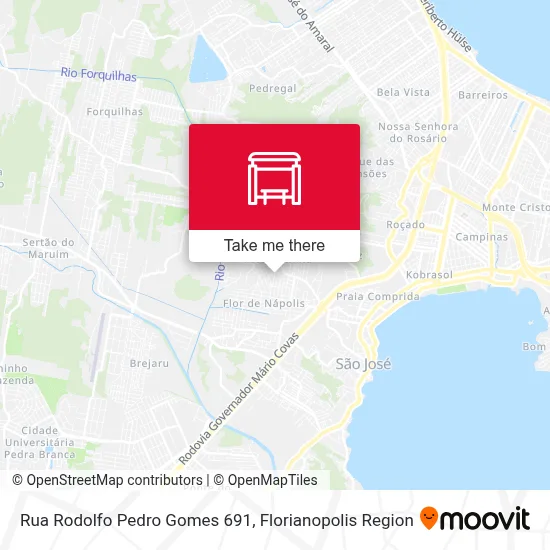 Rua Rodolfo Pedro Gomes 691 map