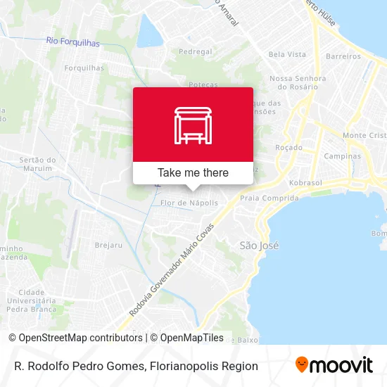 R. Rodolfo Pedro Gomes map