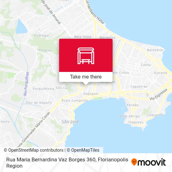 Rua Maria Bernardina Vaz Borges 360 map